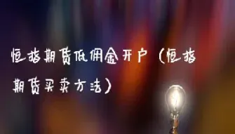 杭州小型恒指期货交易平台(小型恒指期货交易平台)_https://hz.meihuadianqi.com_恒指期货_第1张